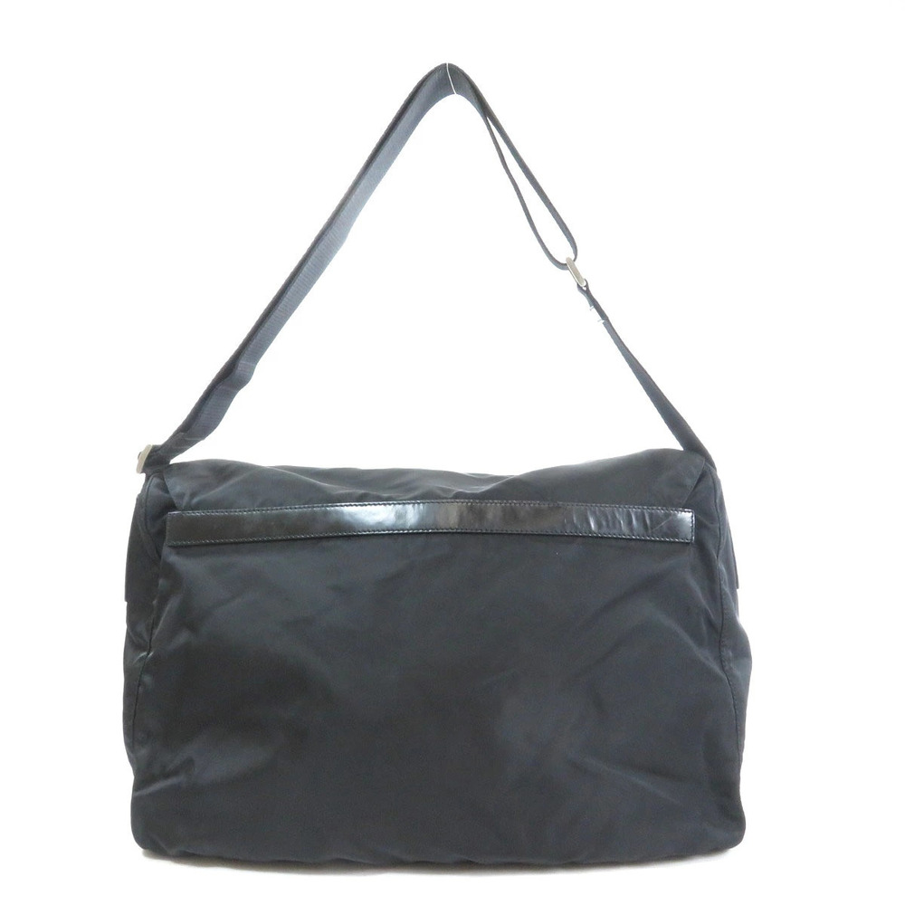 Prada shoulder Plate Crossbody bag Tessuto Black